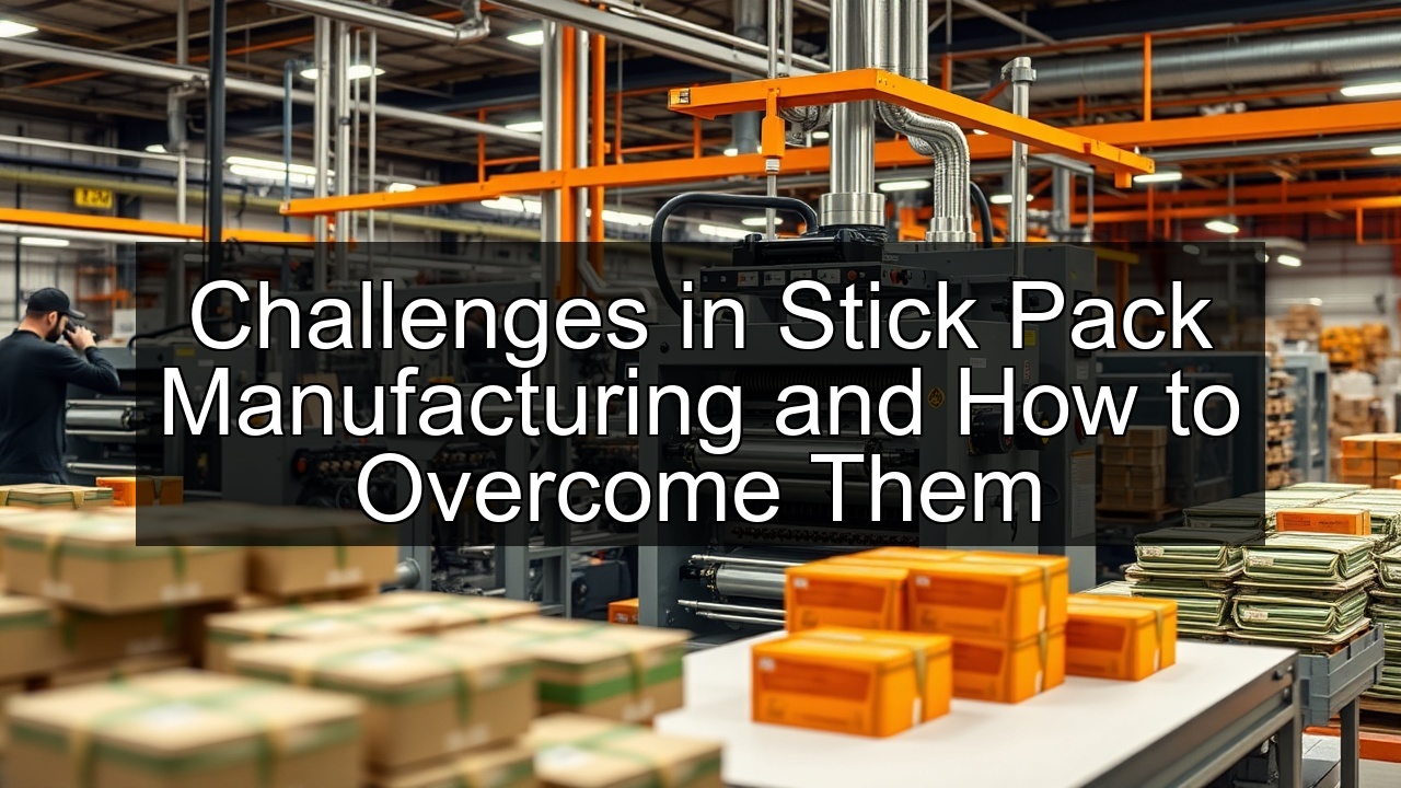 contract stick pack producers packaging material stick pack process nutraceuticals